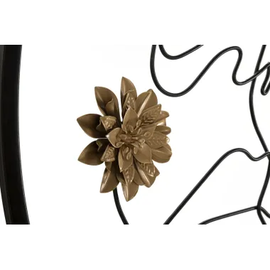 LUSTRO NA ŚCIANĘ MELLY Ø 80X3,8 cm (WYMIARY LUSTRA 27X76 cm)